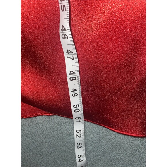 Lane Bryant Dress Womens 28 Red Midi Faux Wrap Cocxktail Glam Holiday Party - Picture 10 of 12